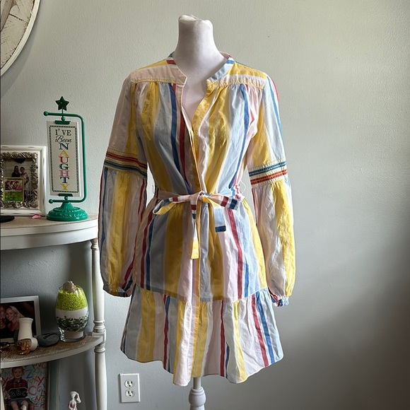 Lemlem Dresses & Skirts - [lemlem] Colorful Striped Dress with Belt - Size Small
